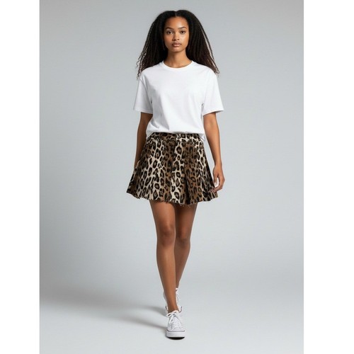 Leopard print pleated - gb, mini